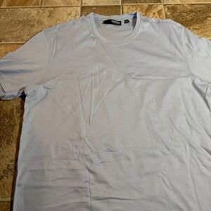 Murano Liquid Luxury Mens Light Blue Crew Neck Short Sleeve T-Shirt Size M